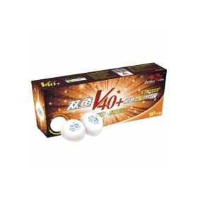 Pelota Double fish de 1 estrella V40+ color blanco cajas de 10 u. Pelota Double fish de 1 estrella V40+ color blanco cajas de 10 u.