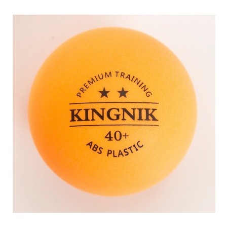 Pelotas kingnik Premium de 2 estrellas de 40+ de abs .En bolsas de 100 u. de color naranja